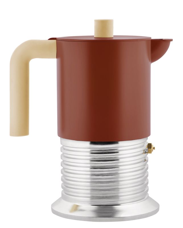 PM01/3 Vite Espresso Maker for 3 cups Alessi Brown