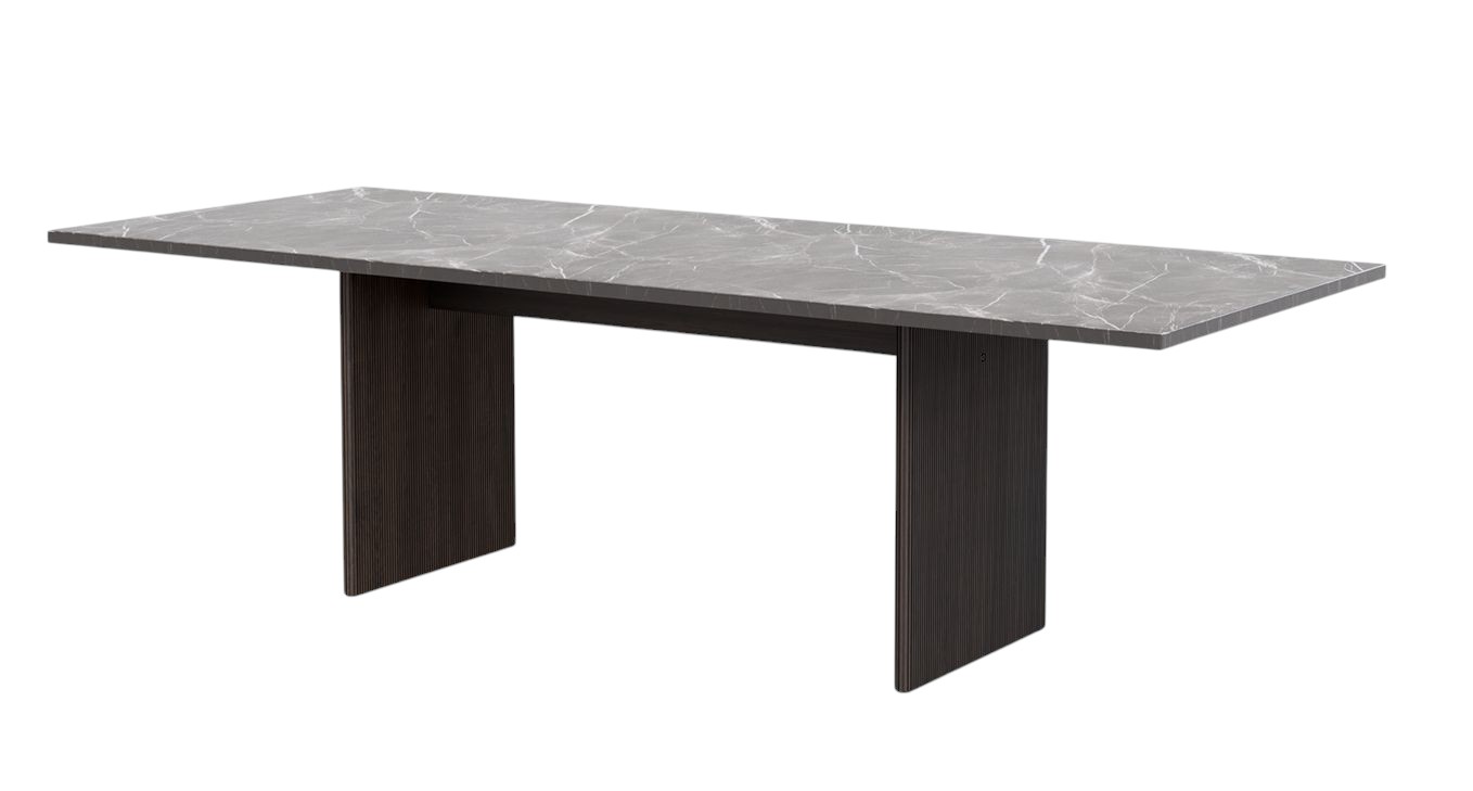 Cabin Square Table Dining Table Jura Grey Blue/Dark Oak Vipp 