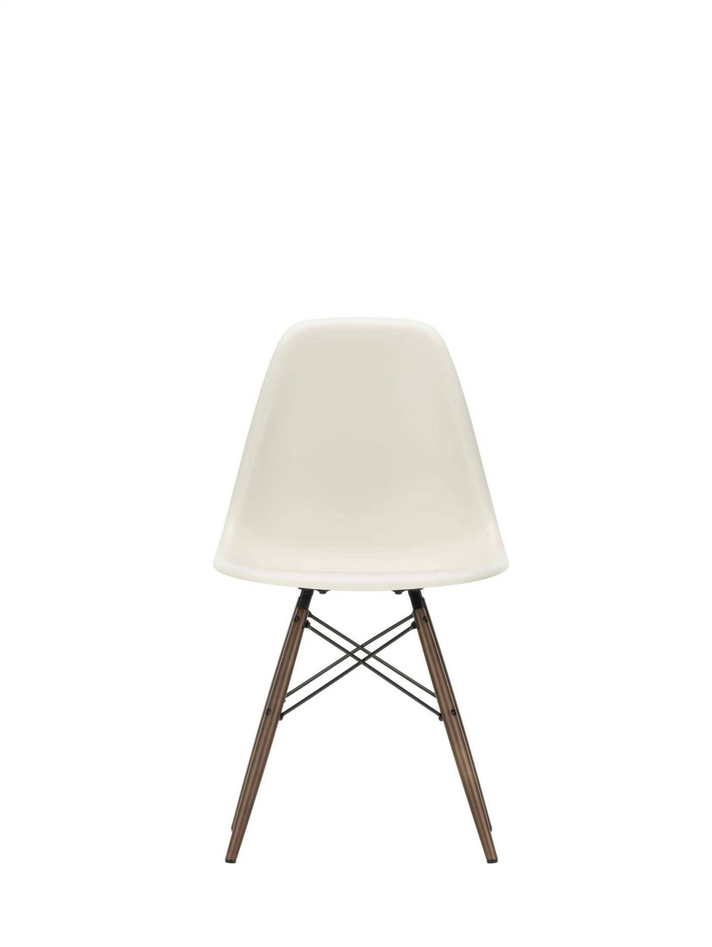 Eames Plastic Side Chair DSW Chair Vitra Maple dark - forest