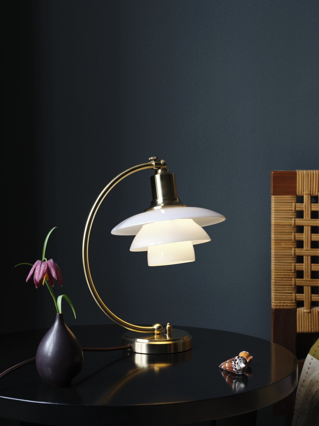PH 2/2 Luna Table Lamp Brass / Opal Glass Louis Poulsen LIMITED EDITION