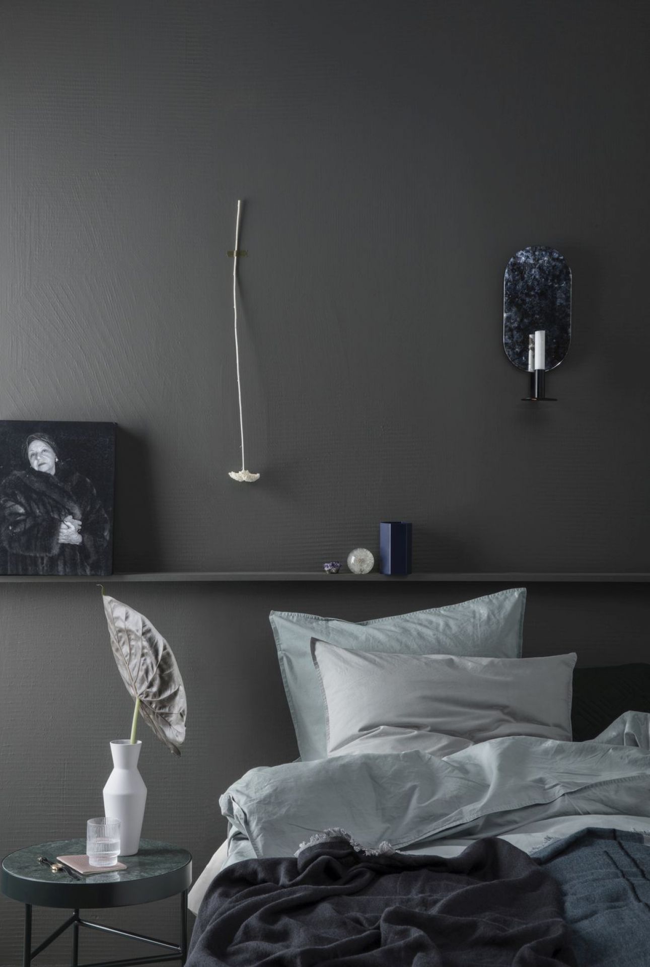 Marble Table Beistelltisch Ferm Living Black 40