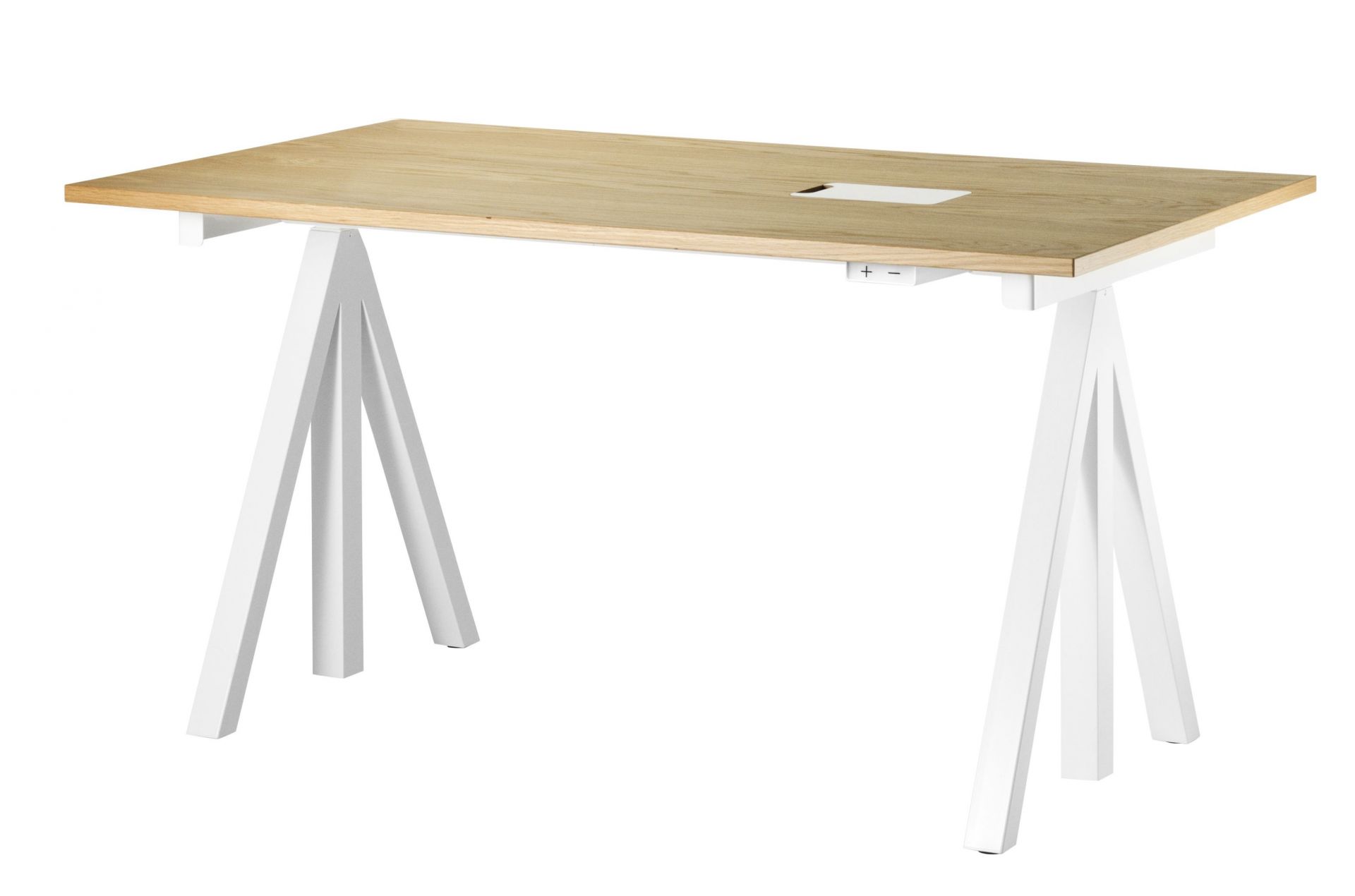 Works Desk height adjustable W140cm String Furniture