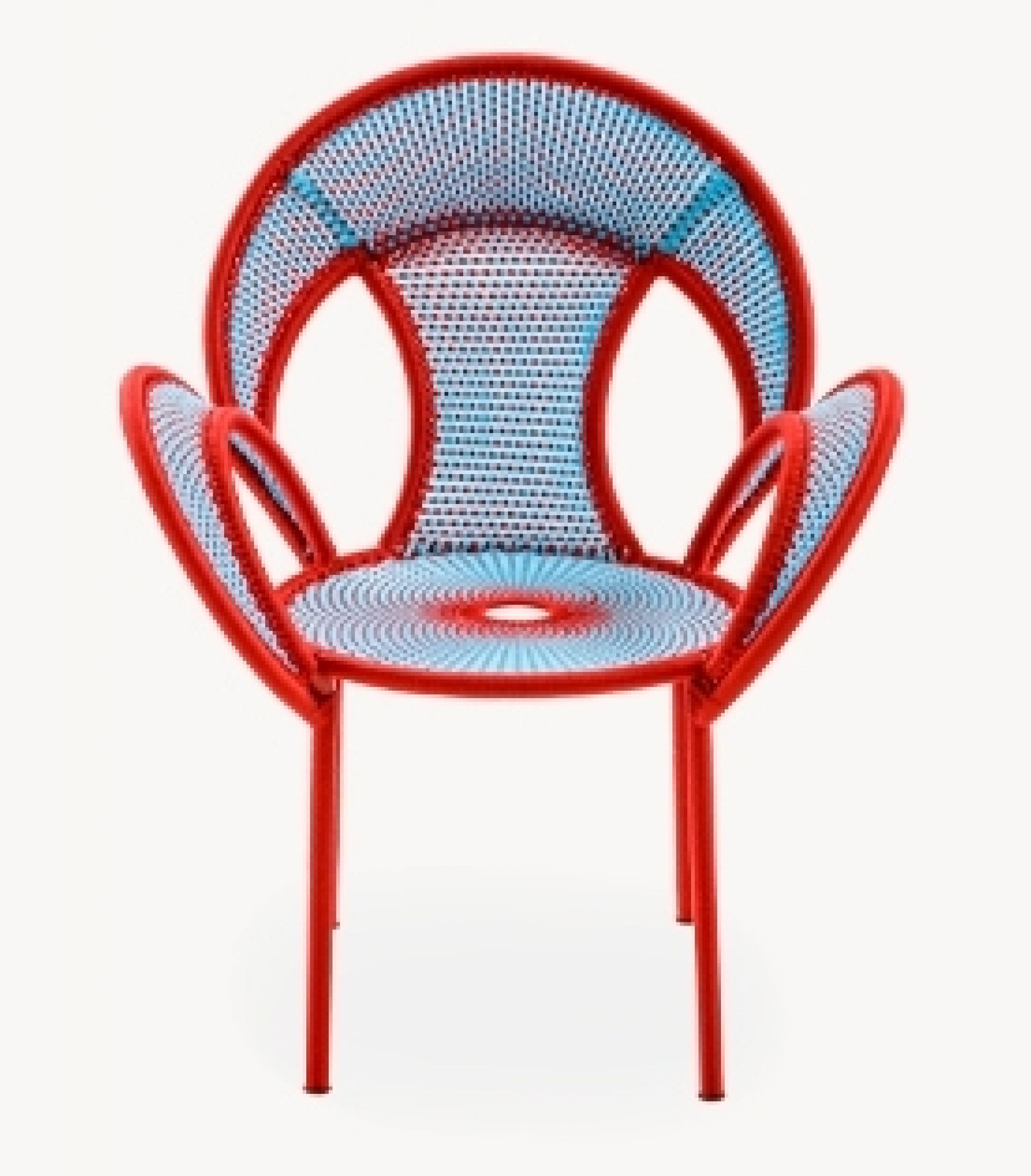 Banjooli Sessel M' Afrique Collection Moroso-Türkis / Rot