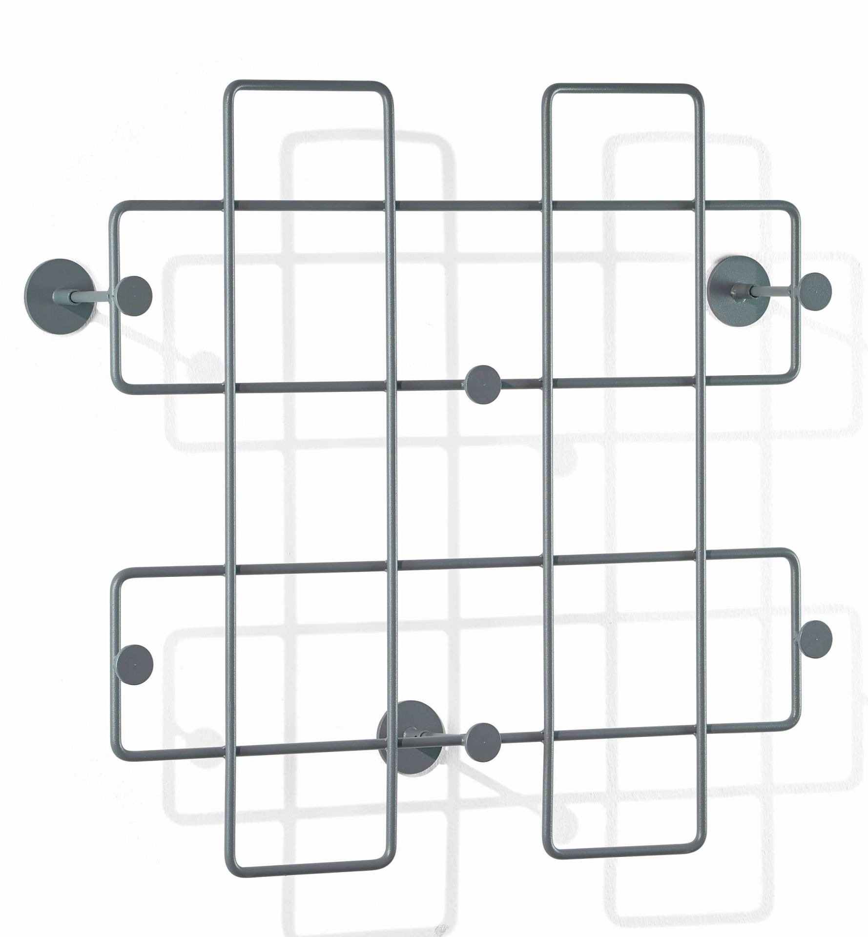 Bazar wall coat rack large basalt grey Richard Lampert