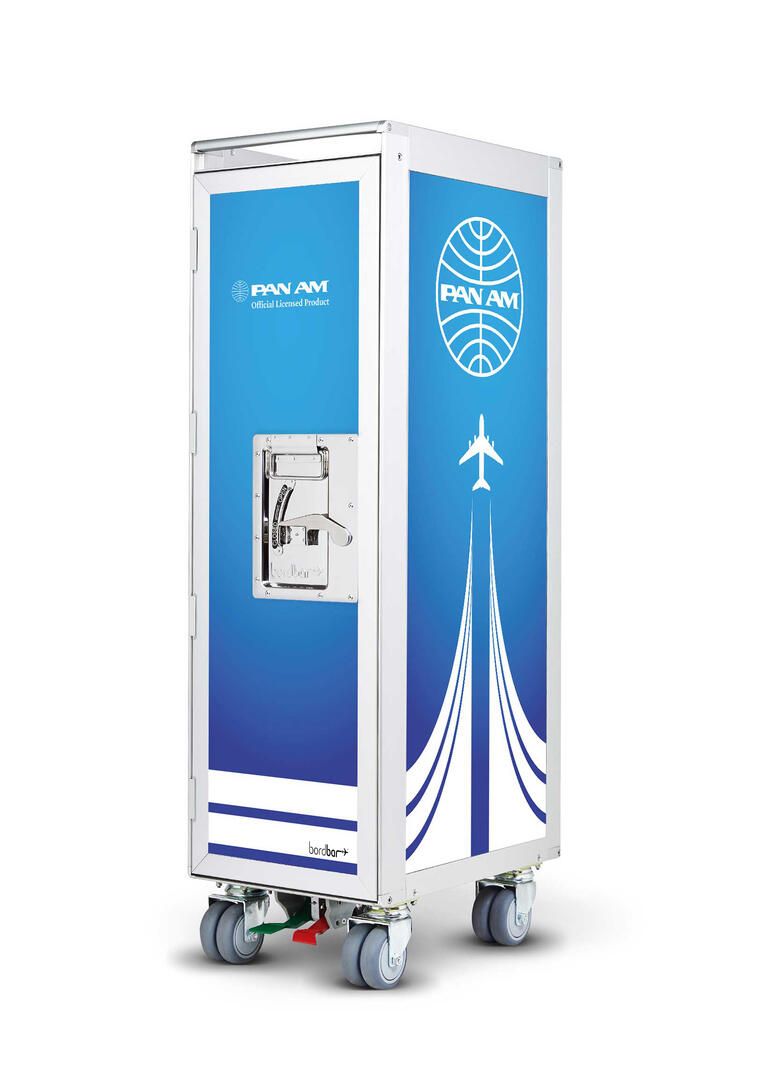 Pan Am Take-Off Airplane Trolley Bordbar