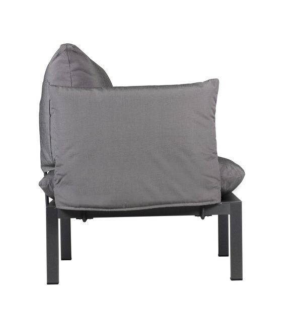 Domino Outdoor Sofa 2-seater Jan Kurtz Black/Graphite Grey