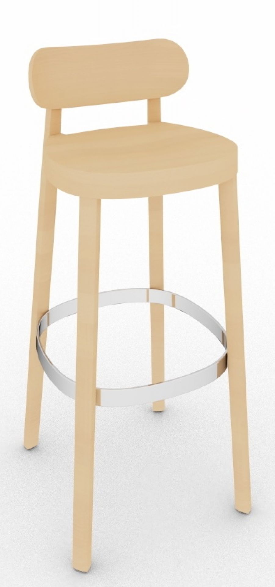 Wooden Chair / Bar Stool 118 MH Thonet