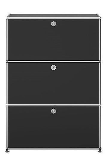 USM Haller Highboard 3 Flaps Graphite black - FAST DELIVERY    