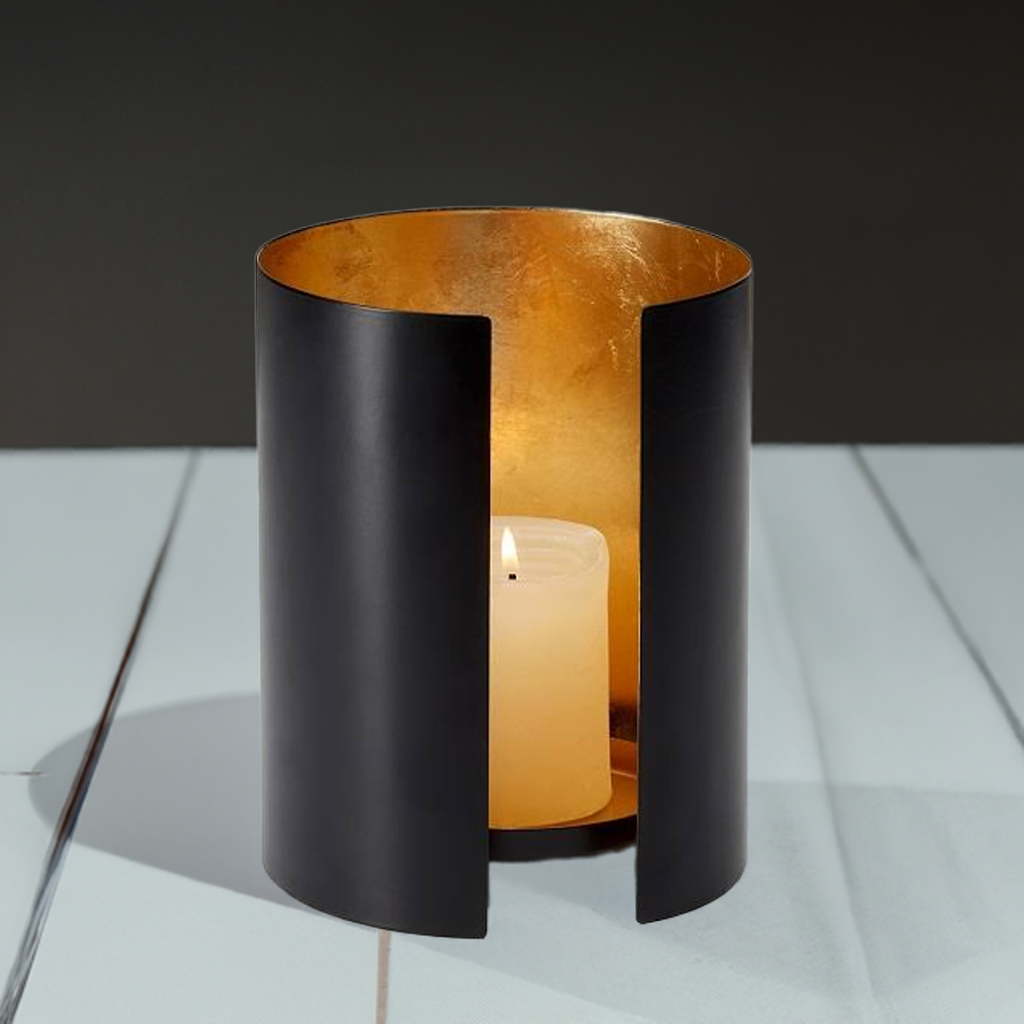 ISABELLE Candle holder with gold leaf Philippi SINGLE PIECES