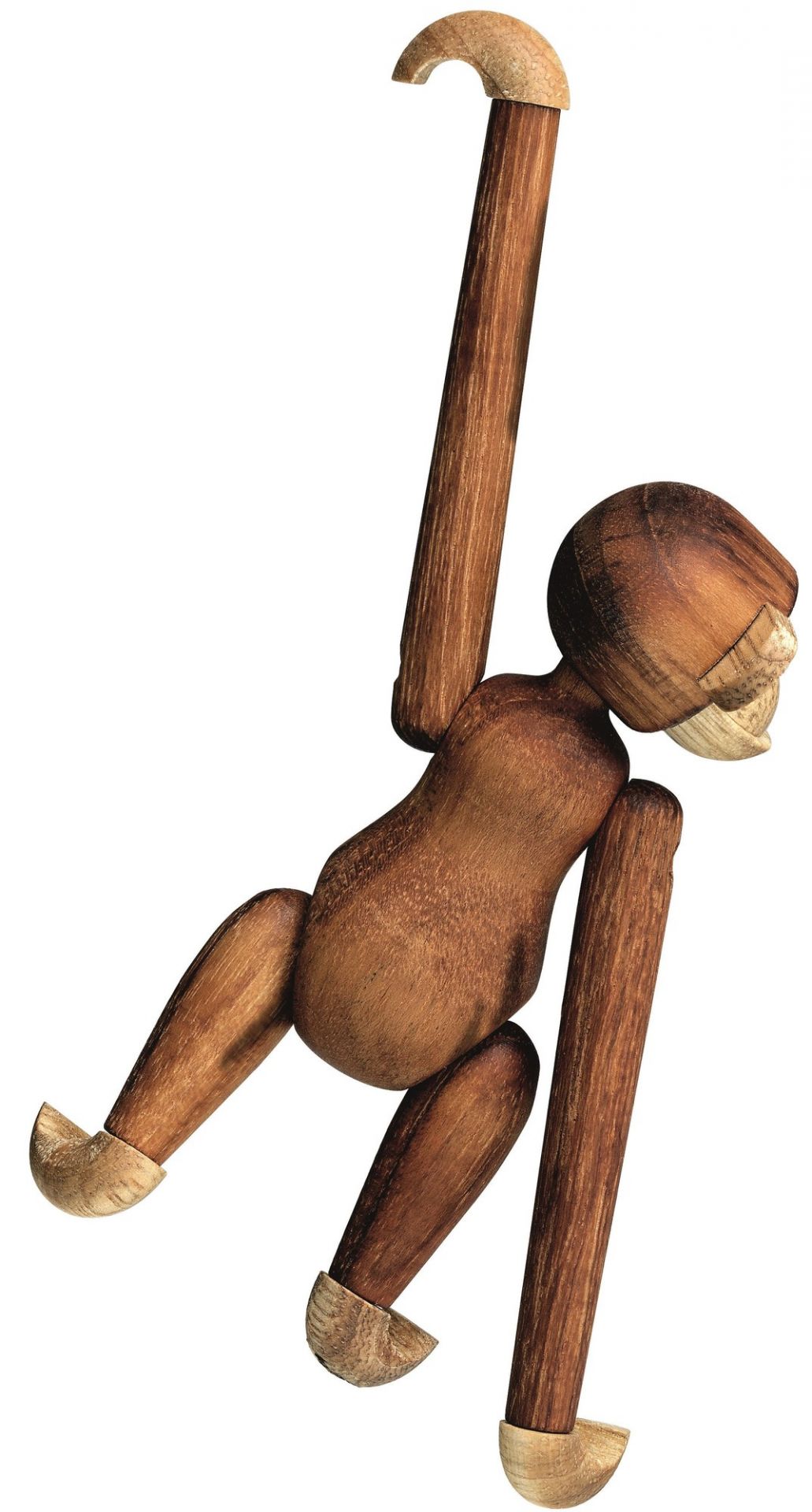 Monkey mini wooden figure teak Kay Bojesen