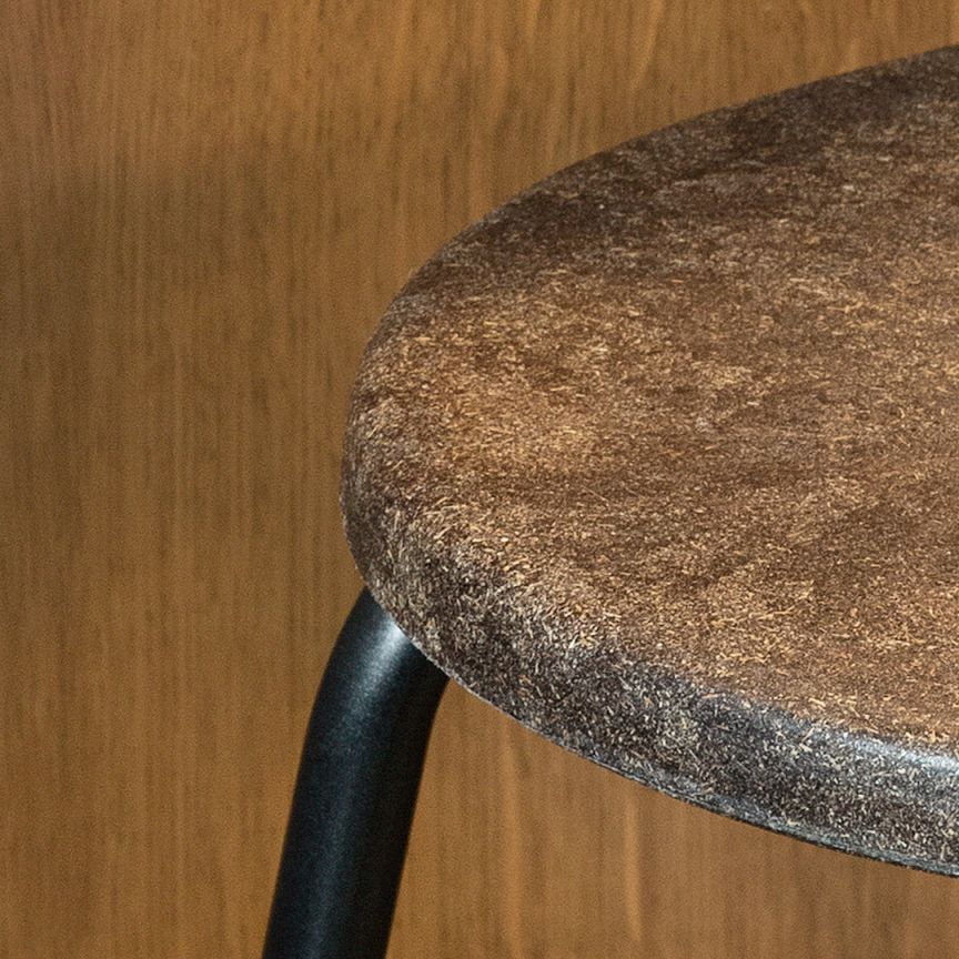 Earth Stool bar stool with Backrest Mater 