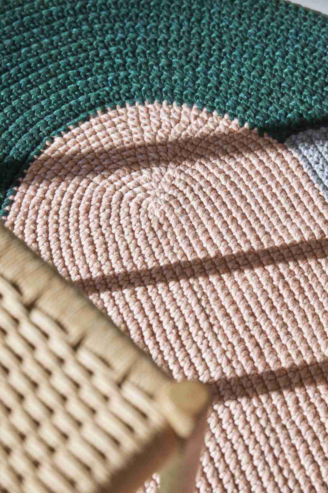The Crochet Collection Embroidery Mix Rug 180x300 cm Gan
