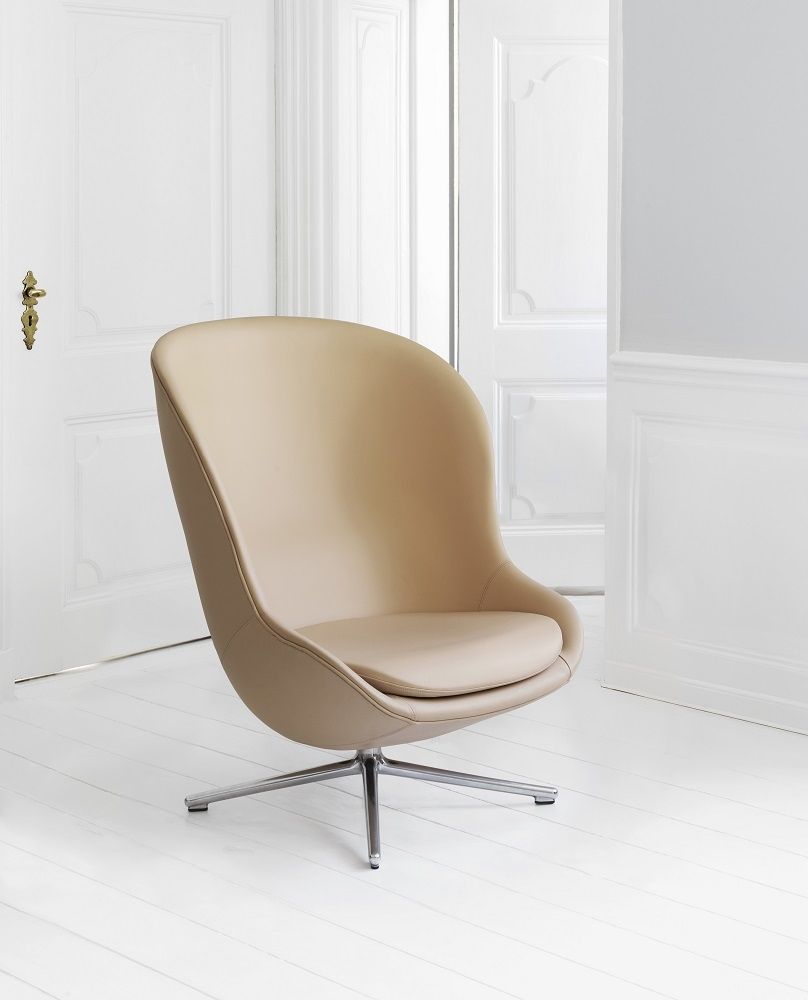 Hyg Lounge Chair High Swivel Armchair Normann Copenhagen