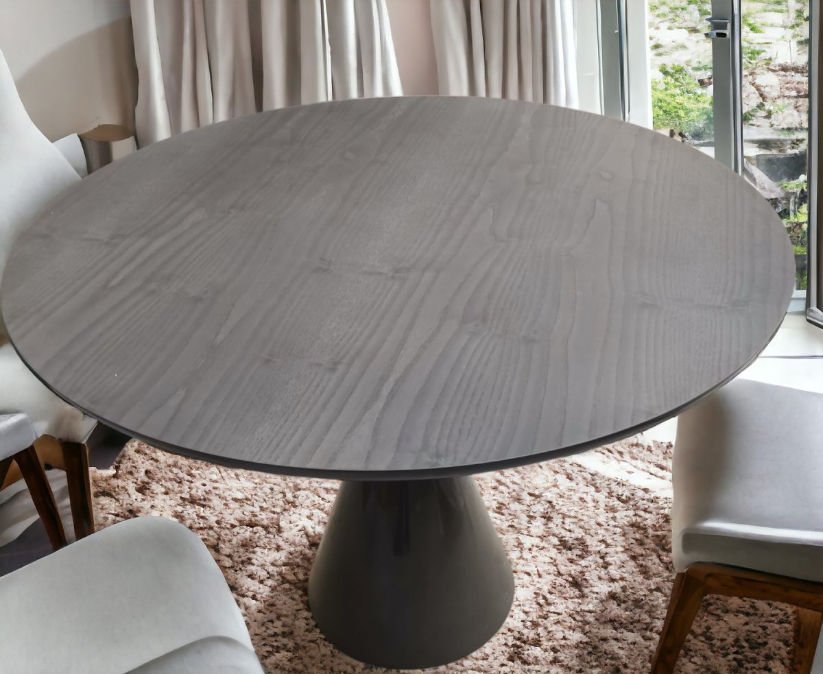 Pion dining table round Ø 100 x H 74 cm / ANTHRAZIT Sancal SINGLE PIECE 