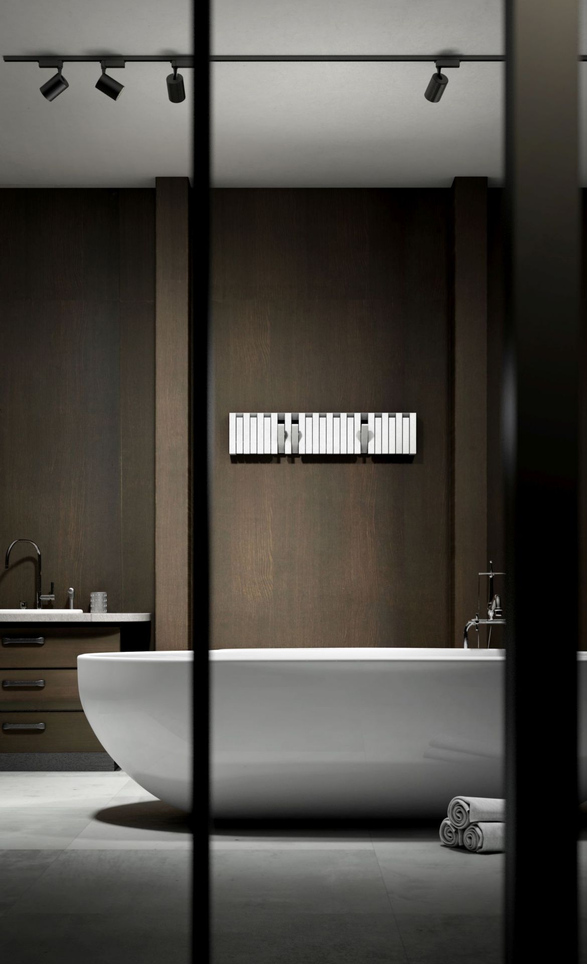 XYLO Wall coat rack Beech Lacquered White PER/USE