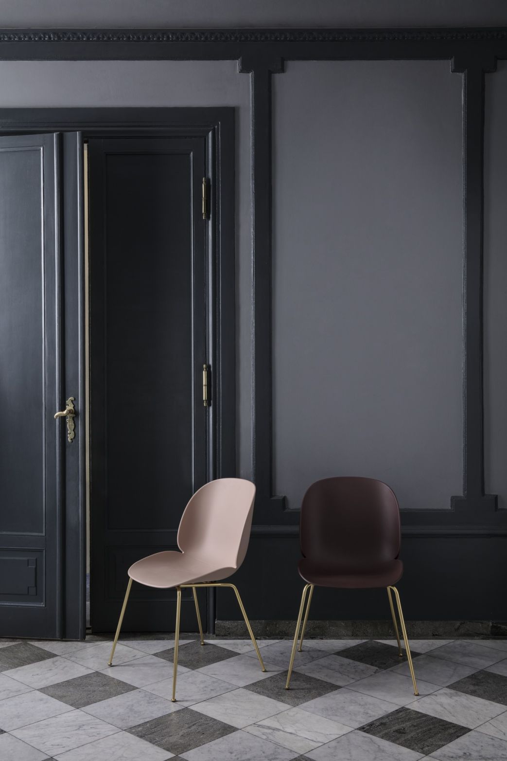 Beetle Chair Dining Chair Unupholstered Conic Base Gubi