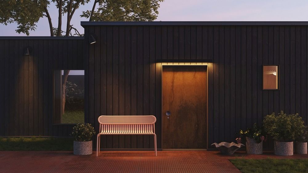 Week-End Garden Bench with backrest Petite Friture