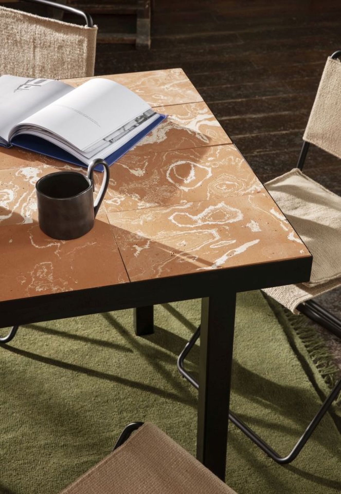 Flod Dining Table - Terracotta Ferm Living