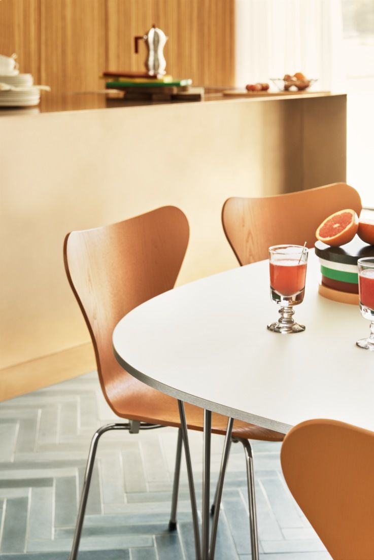 Fritz Hansen Super Elliptical table series