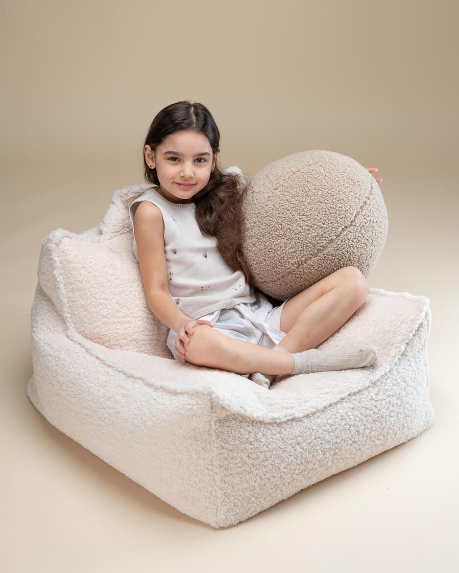 Beanbag armchair teddy fabric Wigiwama