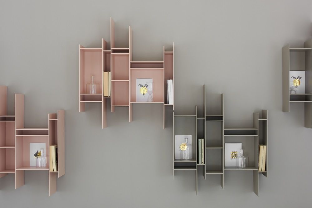 Randomito shelf system coloured MDF Italia