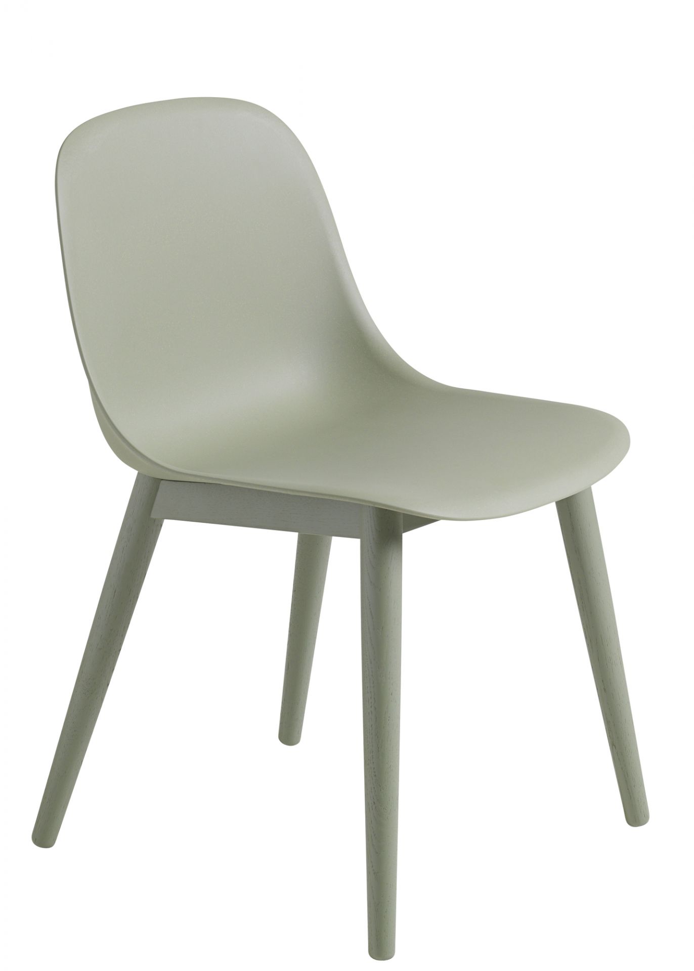 Fiber Side Chair Wood Base Chair Muuto