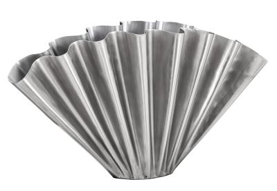 Vase HDFlood Wide Brushed Silver Finish house doctor 