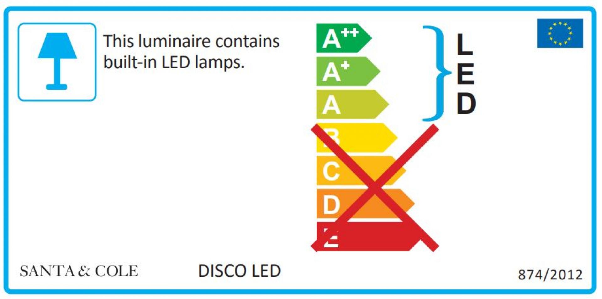 Disco Wall lamp Santa & Cole