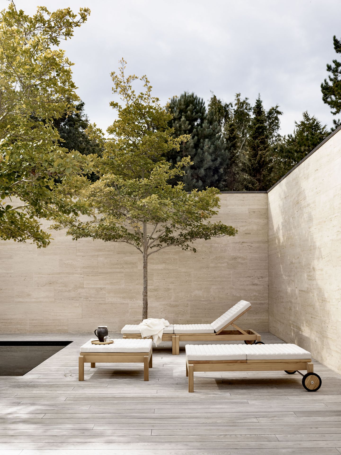 AH604 Garden Lounger Teak Outdoor Carl Hansen & Søn
