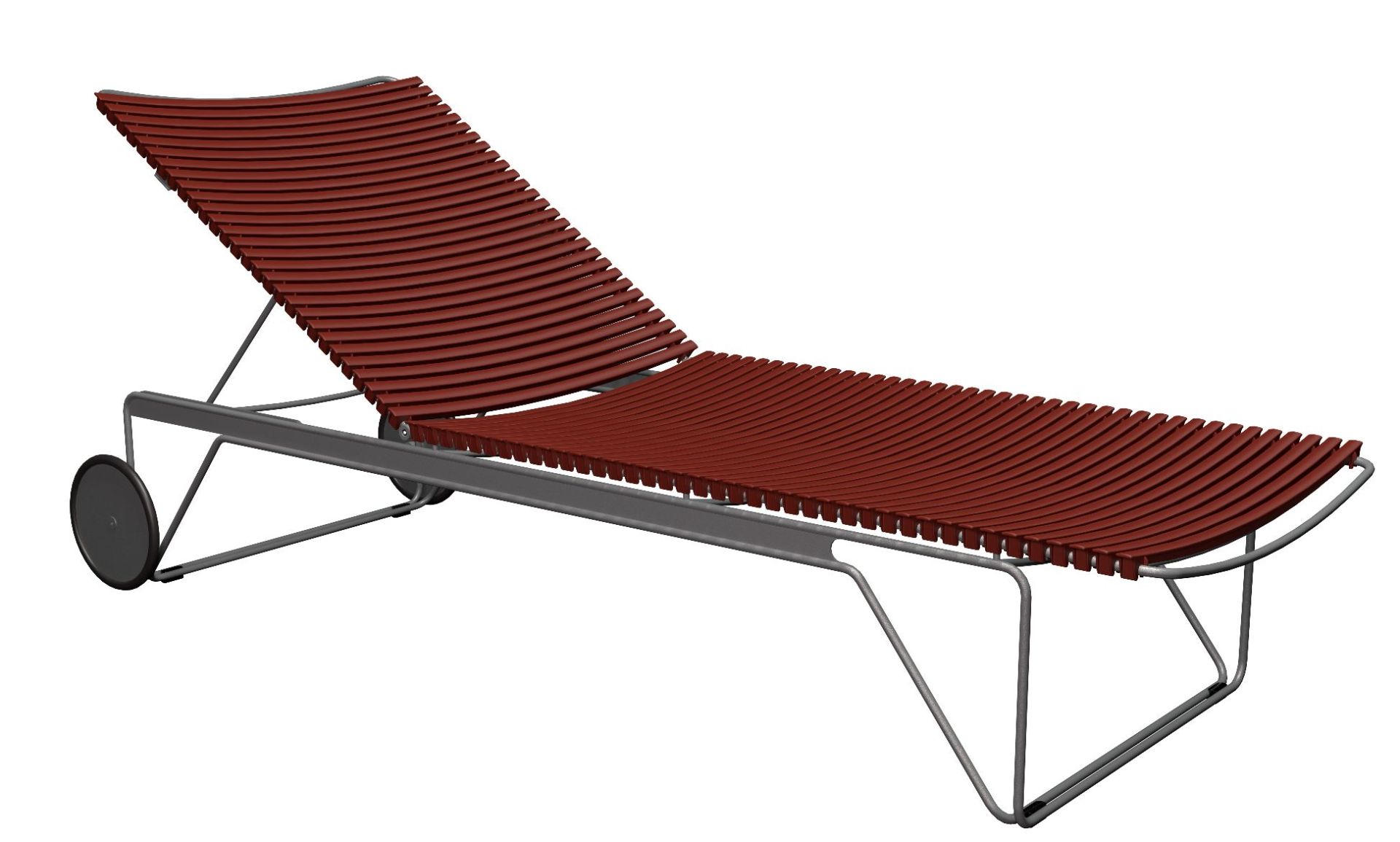 Click Adjustable Chaise Longue sun lounger Outdoor HOUE
