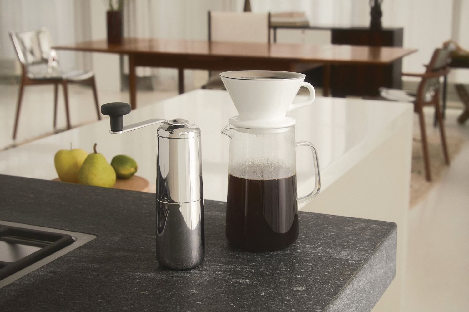 Slow Coffee Set with Filter and Jug Alessi 