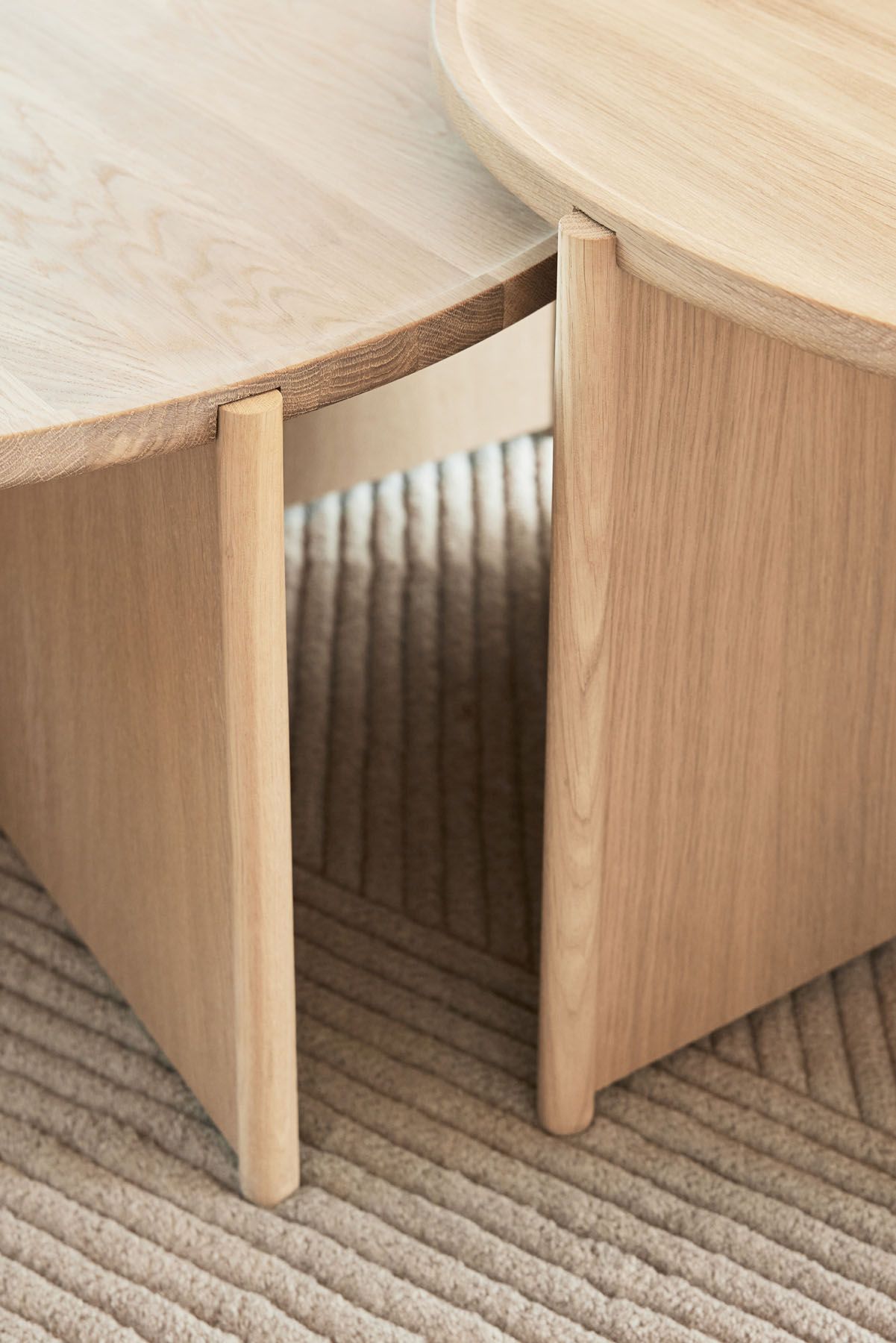 Cling Coffee table Ø70cm light oak Northern