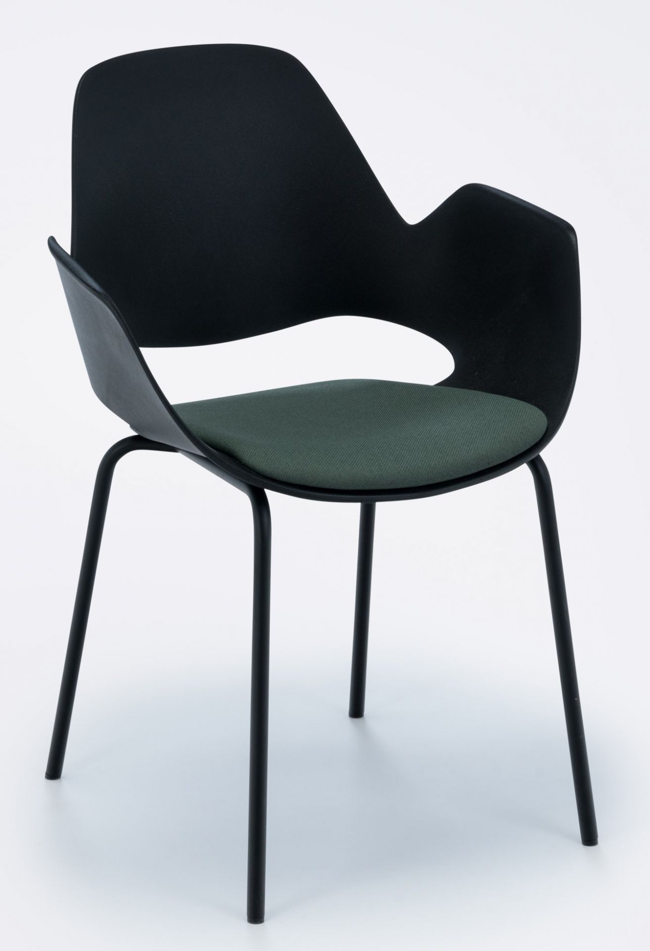 Falk Armchair Legs in black powder coated metal Houe