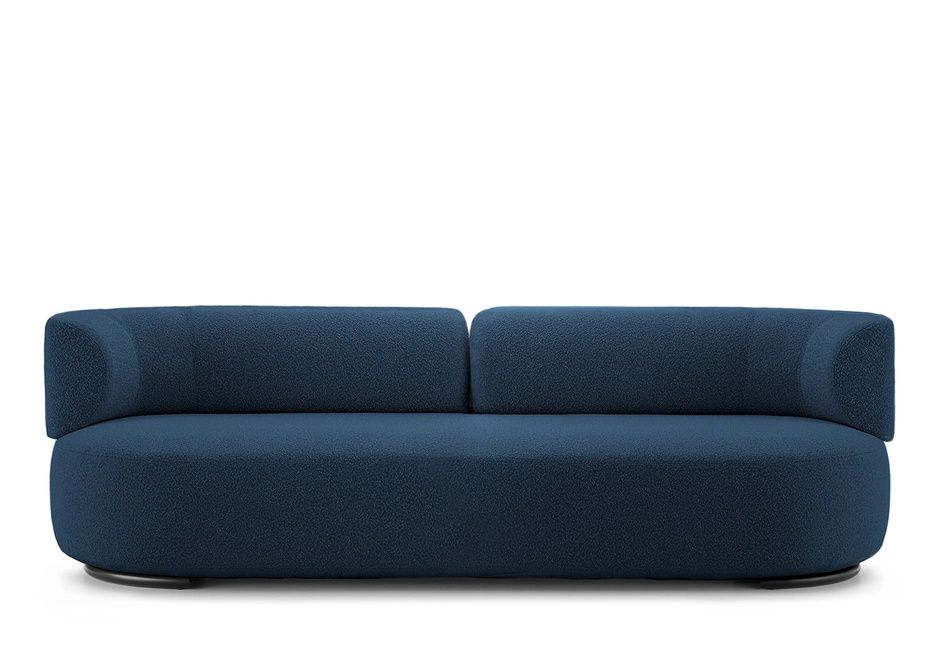K-Wait Sofa Bouclé Blue Kartell