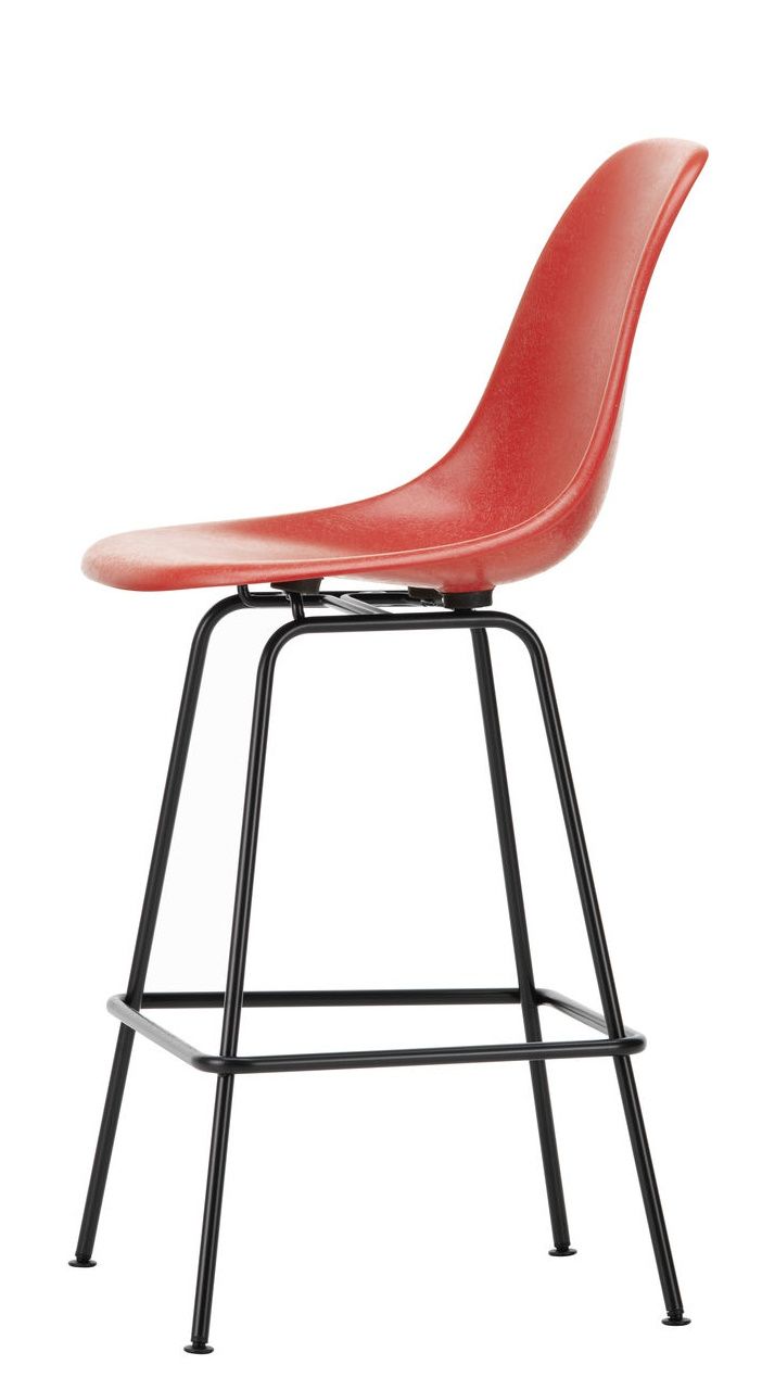 Eames Fibreglass Bar Stool Medium Bar Stool Vitra