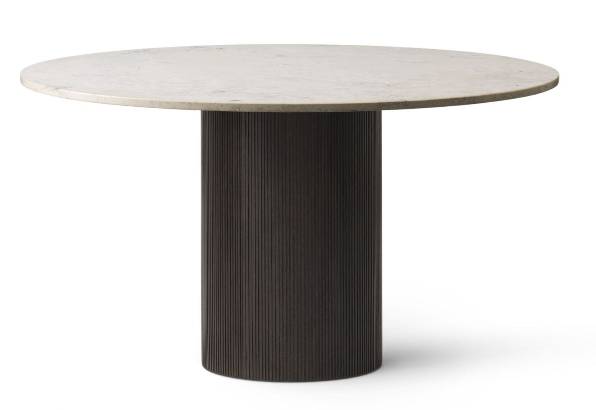 Cabin table round dark oak Vipp