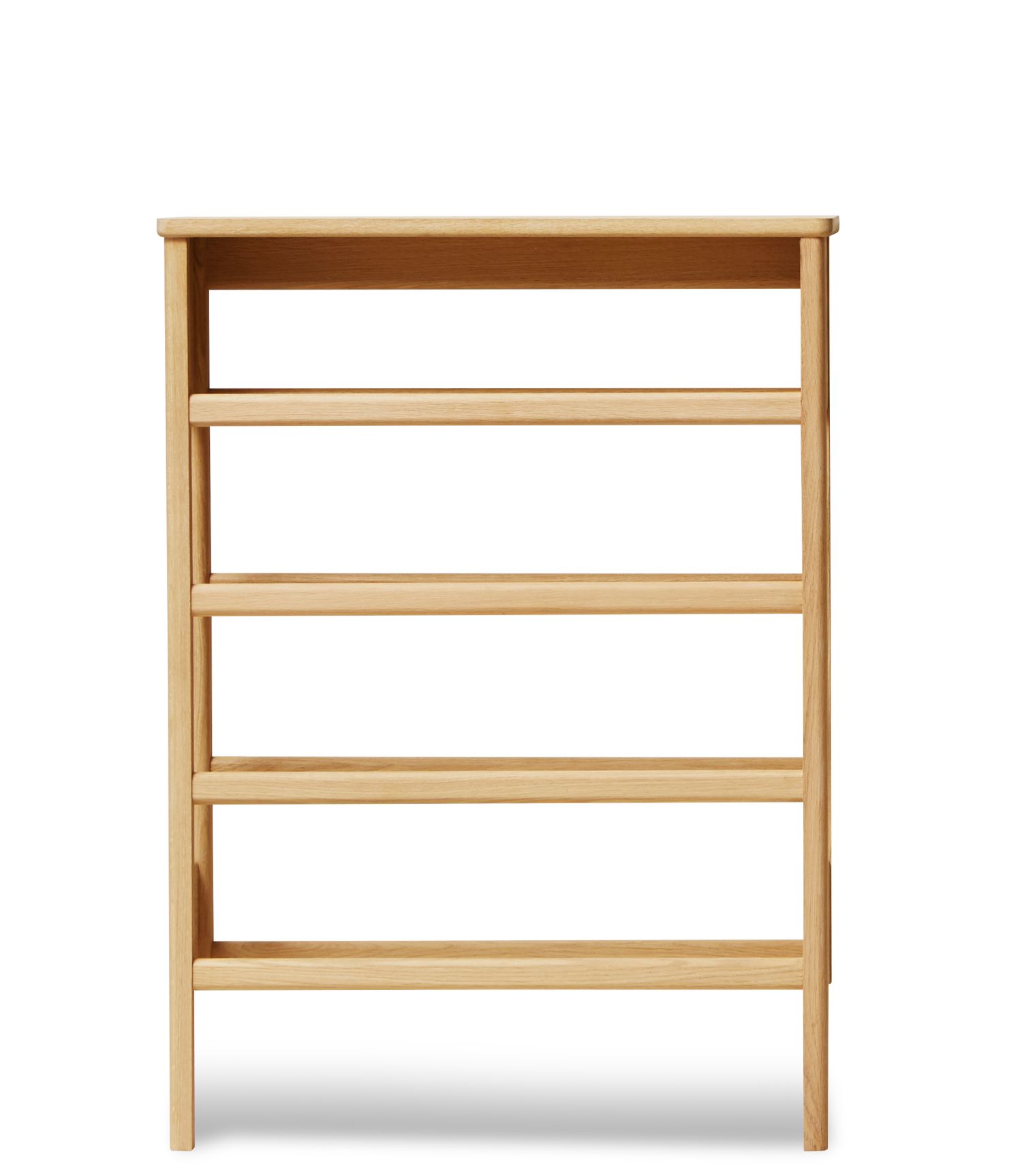 A Line shoe rack 72 oak oiled Form & Refine