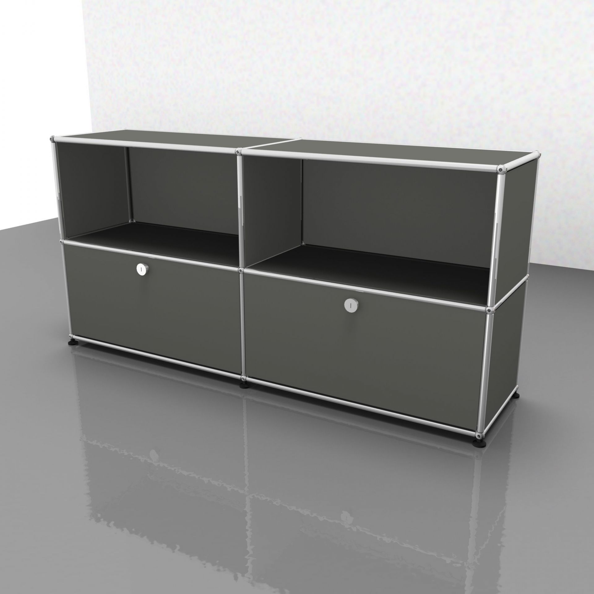 USM Haller Sideboard Schubladen – QUICK SHIP-mittelgrau