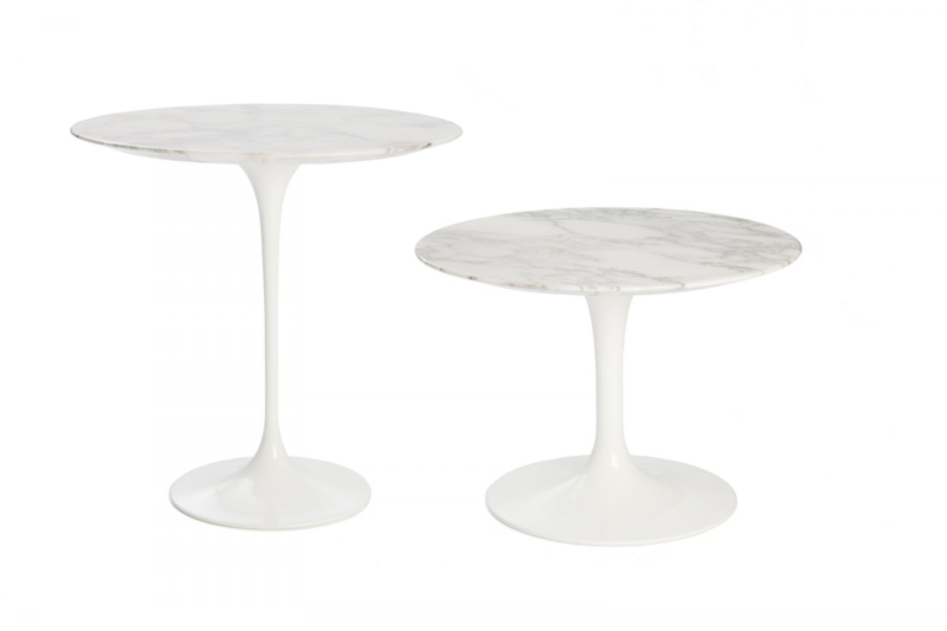 Saarinen side table Knoll International - QUICK SHIP Ø 41 x H 52 cm / white laminate