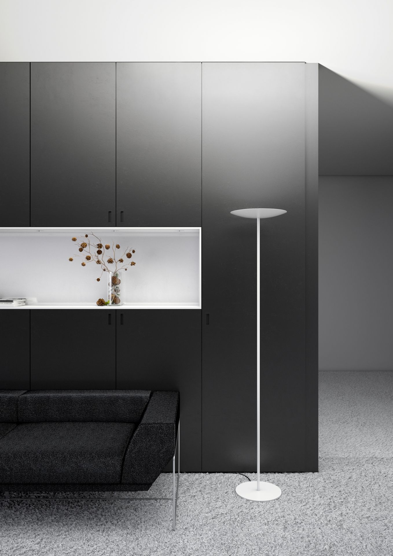 Classic LED Floor lamp Belux Black