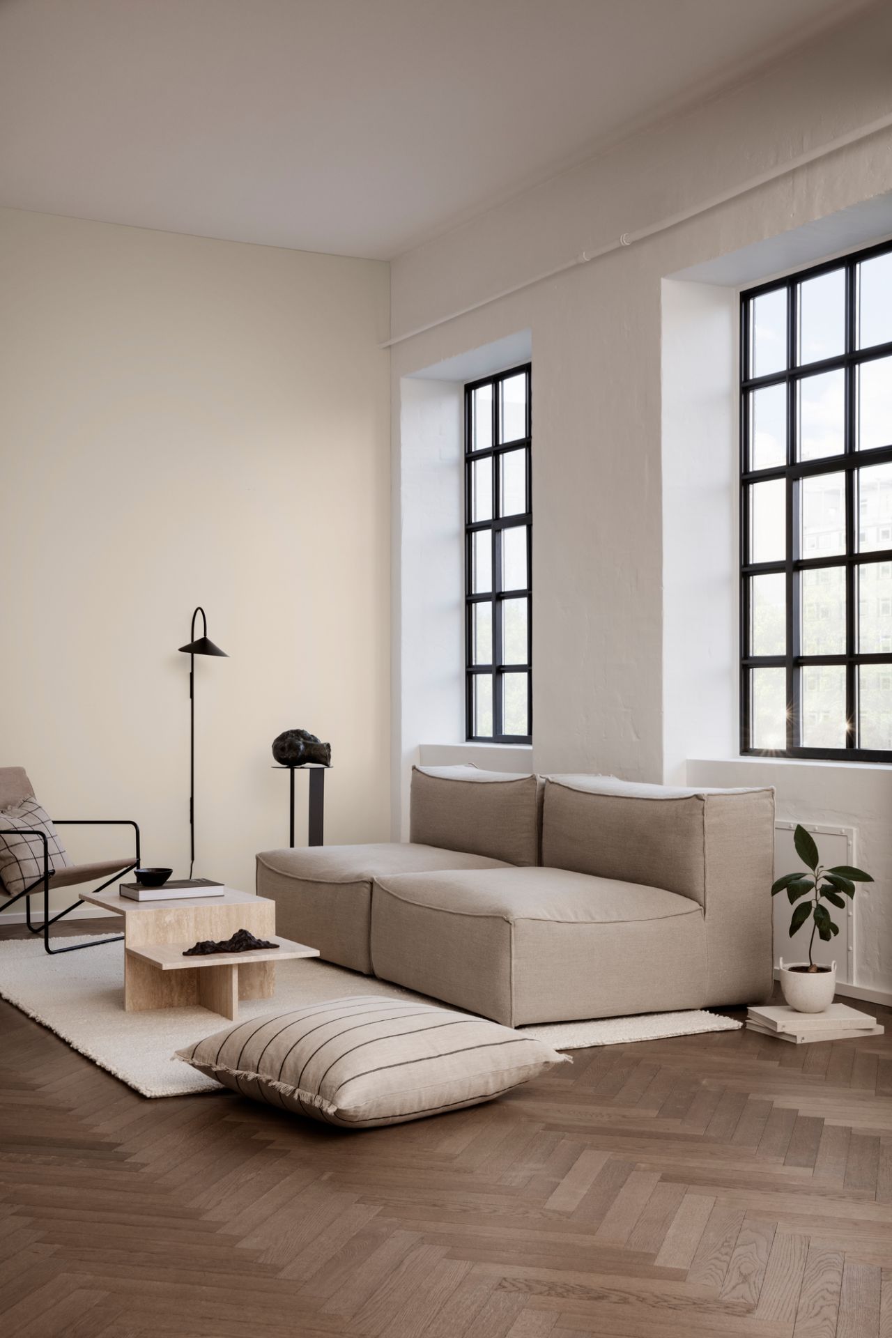 Distinct Coffee Table - Travertine Ferm Living