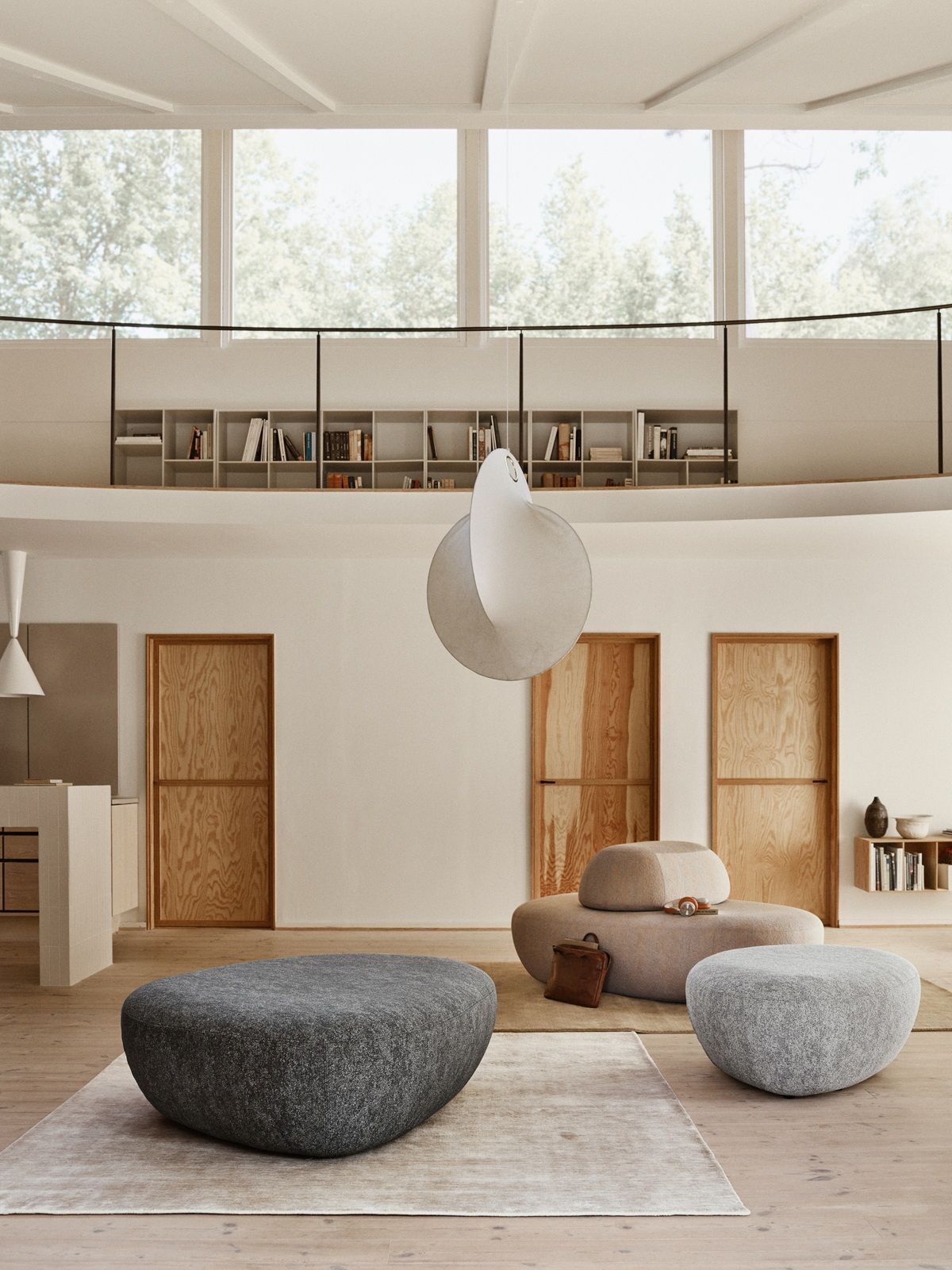 Sisters pouf stool Softline