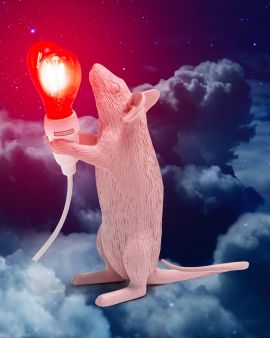 Mouse Lamp Step Love Edition USB Table Lamp Seletti