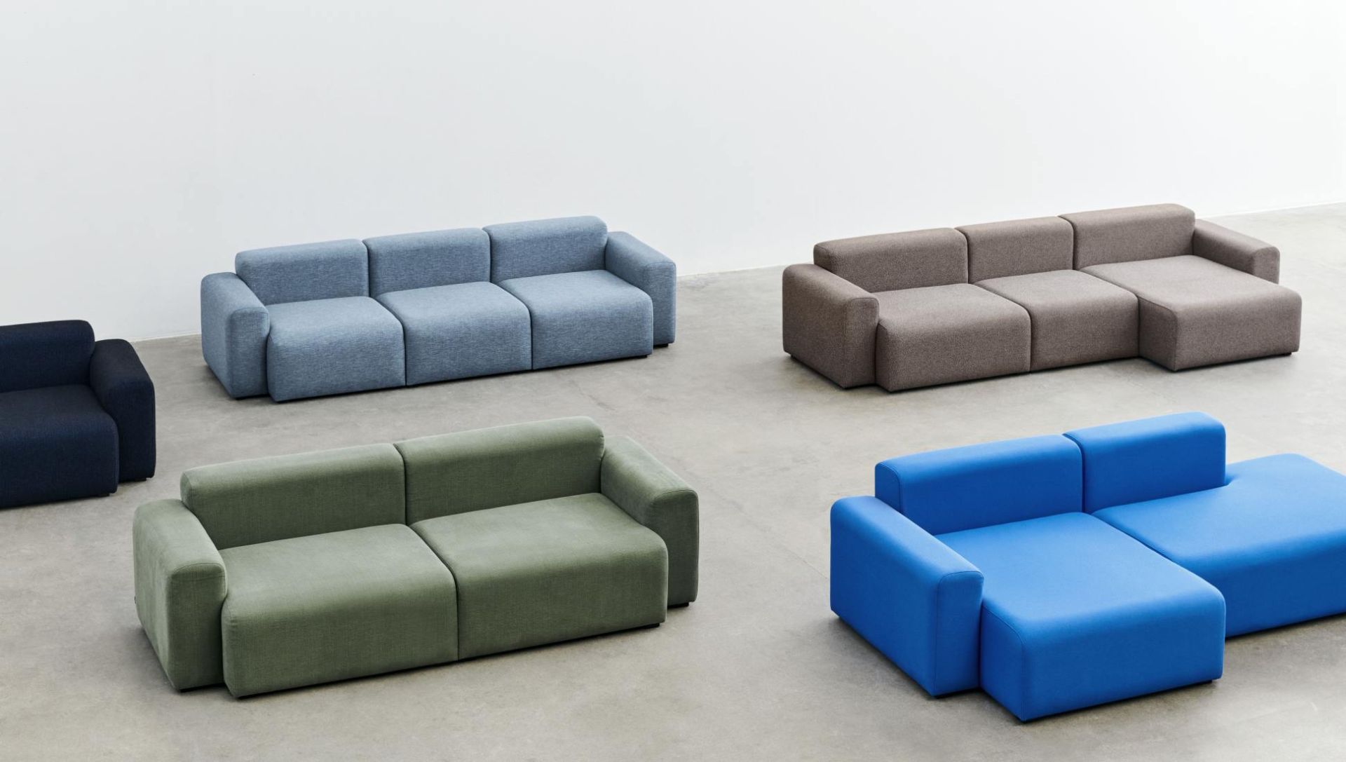 Mags Sofa 2.5-seater Combination 1 Low Armrest Hay
