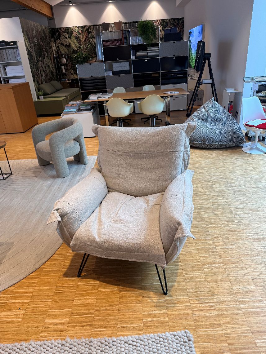 Cloudscape armchair WILD LINEN Moroso Diesel EXHIBIT PIECE