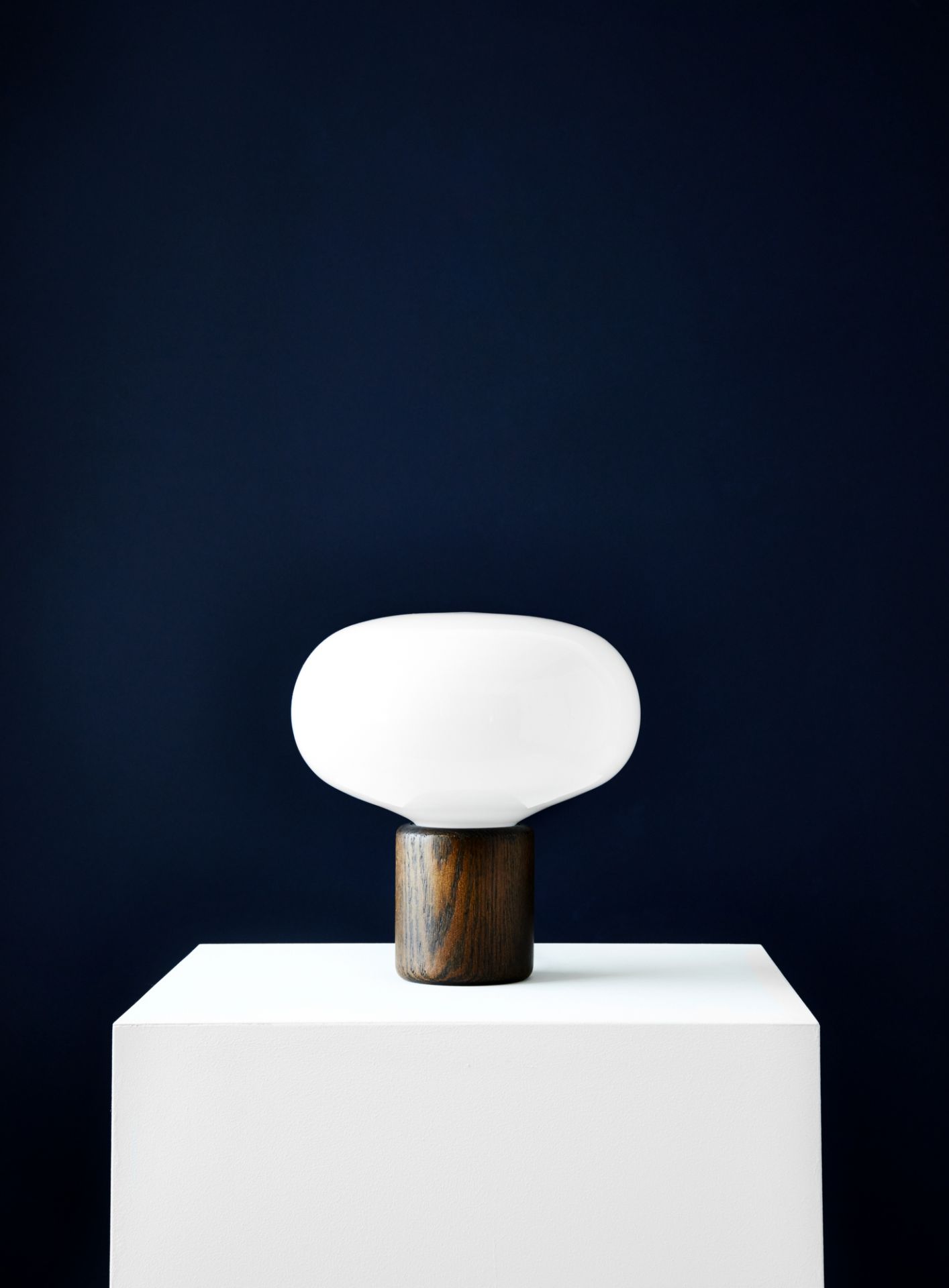 Karl-Johan Table lamp New Works oak / opal glass