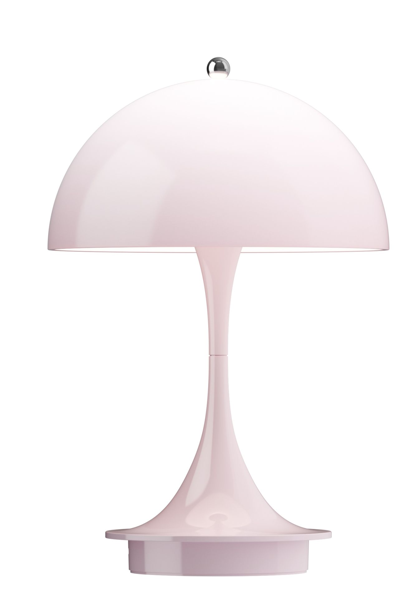 Panthella 160 Portable V3 rechargeable LED table lamp Indoor/Outdoor Louis Poulsen Opal rose