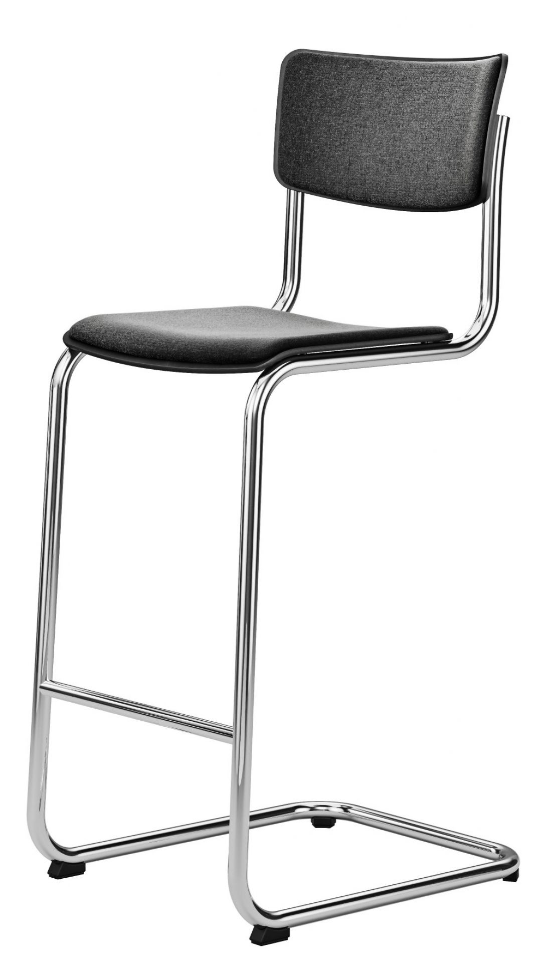 S 43 PVH Tubular Steel Classic Barstool Thonet