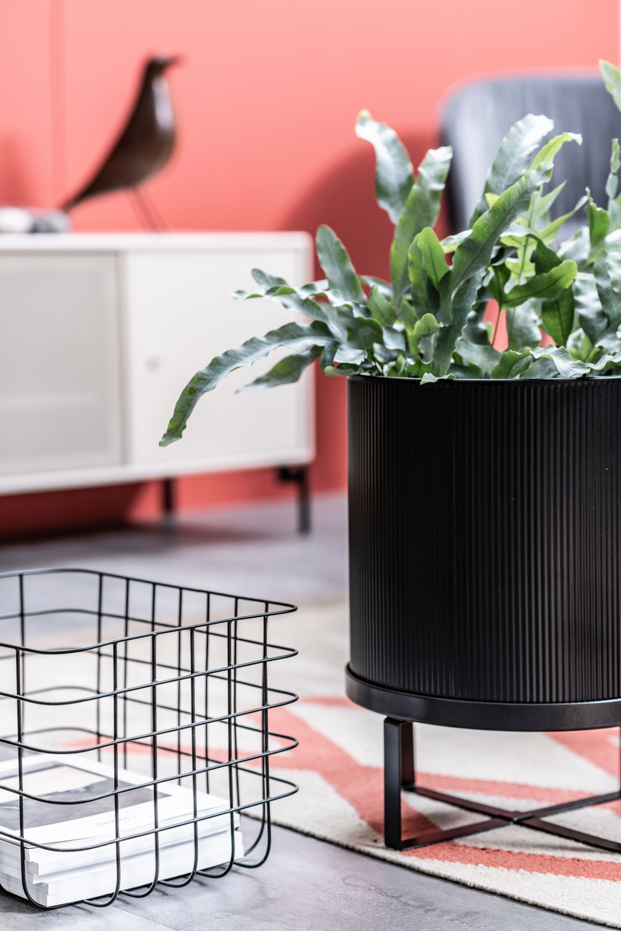 Bau Flower Pot Large Ferm Living Black