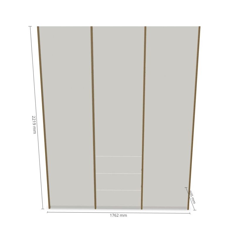 MODULAR PLUS wardrobe combination with 3 drawers Müller Möbelwerkstätten
